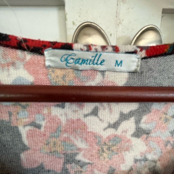 Camille Fall Palette Floral Long Sleeve Blouse - Picture 2 of 3